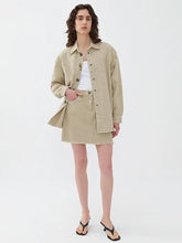 Tasseled Mini Denim Skirt